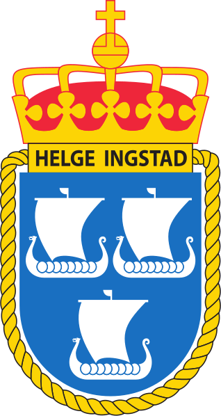 Coat of arms (crest) of the Frigate KNM Helge Ingstad (F313), Norwegian Navy