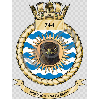 Coat of arms (crest) of the No 744 Squadron, FAA