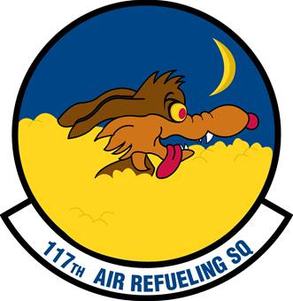 Coat of arms (crest) of the 117th Air Refueling Squadron, Kansas Air National Guard