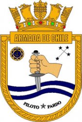 Coat of arms (crest) of the Ocean Patrol Vessel Piloto Pardo (OPV-81), Chilean Navy