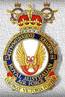 Coat of arms (crest) of the No 21 (City of Melbourne) Squadron, Royal Australian Air Force