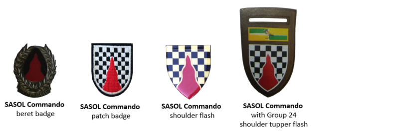 Coat of arms (crest) of the SASOL Commando, South African Army