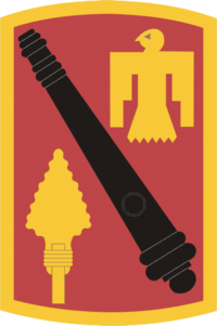 Coat of arms (crest) of 45th Field Artillery Brigade, Oklahoma Army National Guard