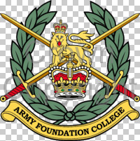 Coat of arms (crest) of the Army Foundation College, British Army