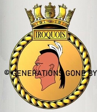 Coat of arms (crest) of HMS Iroquois, Royal Navy