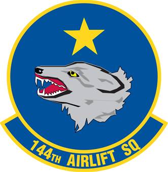 Coat of arms (crest) of 144th Airlift Squadron, Alaska Air National Guard
