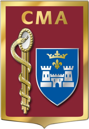 Coat of arms (crest) of the Armed Forces Military Medical Centre Angoulême, France