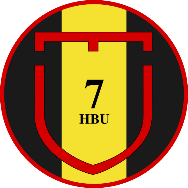 Emblem (crest) of the 7th Army Basic Training Company, II Battalion, The Engineer Regiment, Danish Army