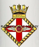 Coat of arms (crest) of the Royal Naval Aircraft Yard Fleetlands, Royal Navy