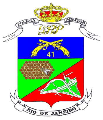 Arms of 41st Military Police Battalion, Rio de Janeiro