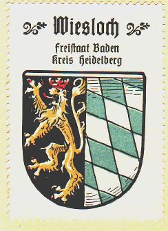 Wappen von Wiesloch/Coat of arms (crest) of Wiesloch