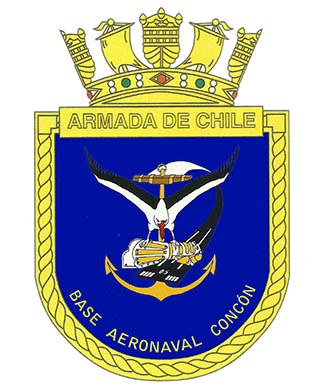 Coat of arms (crest) of the Naval Air Base Concón, Chilean Navy