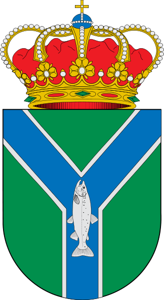 Escudo de Ribera de Arriba/Arms (crest) of Ribera de Arriba
