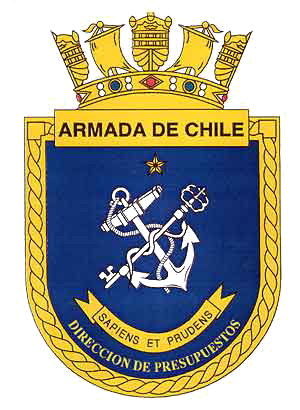 Coat of arms (crest) of the Directorate of Budgets, Chilean Navy