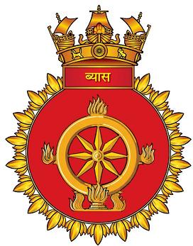 Coat of arms (crest) of the INS Beas, Indian Navy