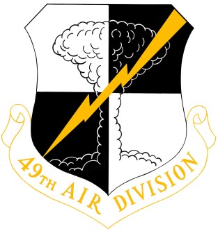 Coat of arms (crest) of the 49th Air Division, US Air Force
