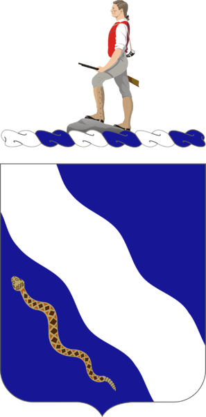 Coat of arms (crest) of 398th (Infantry) Regiment, US Army