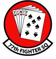 Coat of arms (crest) of the 77th Fighter Squadron, US Air Force