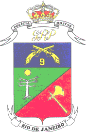 Coat of arms (crest) of 9th Military Police Battalion, Rio de Janeiro