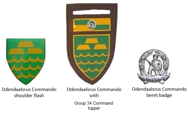 Coat of arms (crest) of the Odendaalsrus Commando, South African Army