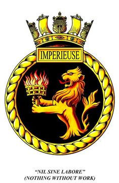 Coat of arms (crest) of the HMS Imperieuse, Royal Navy