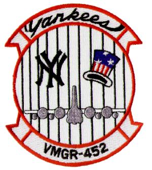 Coat of arms (crest) of the VMGR-452 Yankees, USMC