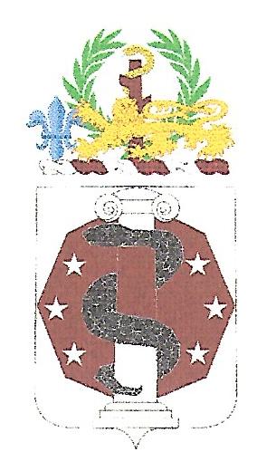 Coat of arms (crest) of 168th Medical Battalion, US Army