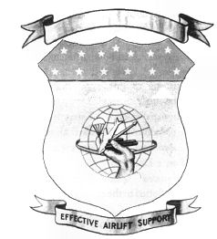 Coat of arms (crest) of the 483rd Troop Carrier Wing, US Air Force