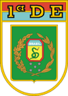 Coat of arms (crest) of the 1st Army Division - Mascarenhas de Moraes Division, Brazilian Army