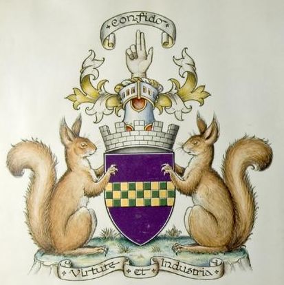 arms coat kilmarnock scotland heraldry fc squirrel council squirrels city club logo being wisdom ngw nl du
