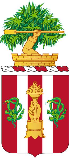 Coat of arms (crest) of 1st Air Defense Artillery Regiment, US Army