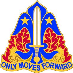 Coat of arms (crest) of 80th Infantry Division Blue Ridge Division, US Army