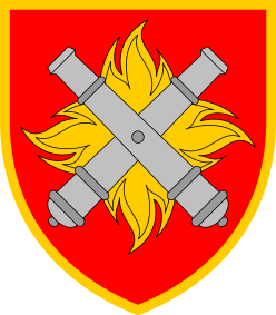 Coat of arms (crest) of the 27th Rocket Artillery Brigade Sumy, Ukrainian Army