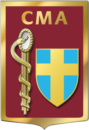Coat of arms (crest) of the Armed Force Military Medical Centre Toulon, France