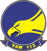 Coat of arms (crest) of Carrier Airborne Early Warning Squadron (VAW)-112 Golden Hawks, US Navy