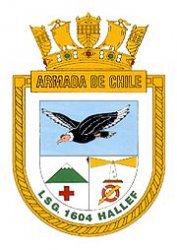 Coat of arms (crest) of the Coastal Patrol Vessel Hallef (LSG-1604), Chilean Navy