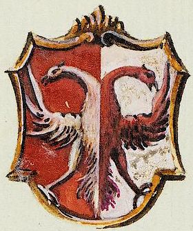 Arms (crest) of Eberhard von Rohrdorf