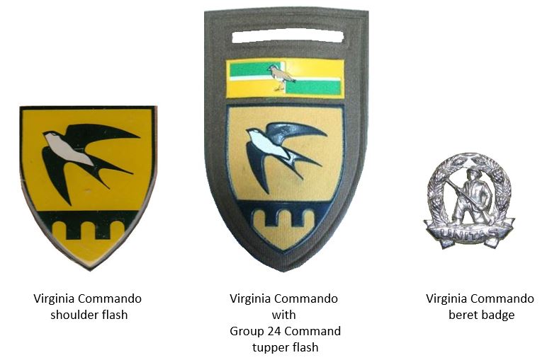 Coat of arms (crest) of the Virginia Commando, South African Army