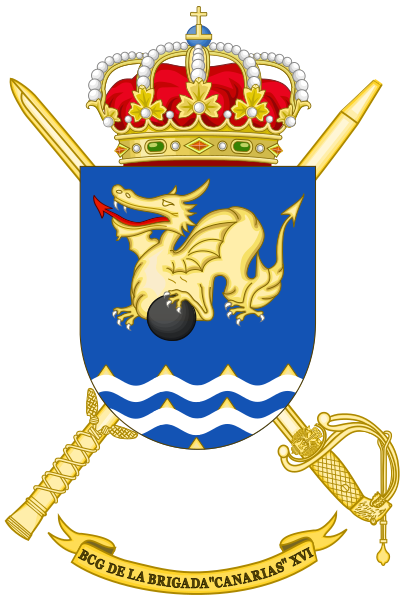 File:Brigade Canarias XVI Headquarters Battalion, Spanish Army.png