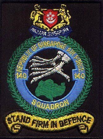 Arms (crest) of No 140 Squadron, Republic of Singapore Air Force