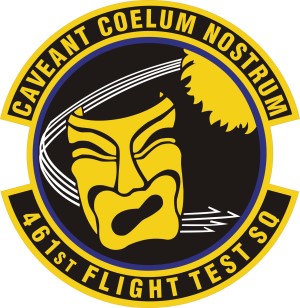 Coat of arms (crest) of the 461st Flight Test Squadron, US Air Force