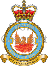 Coat of arms (crest) of the No 56 Squadron, Royal Air Force