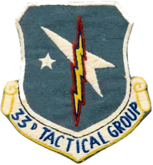Coat of arms (crest) of the 33rd Tactical Group, US Air Force