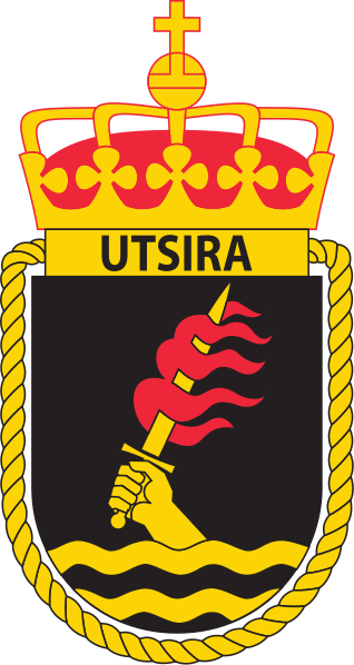 Coat of arms (crest) of the Submarine KNM Utsira, Norwegian Navy