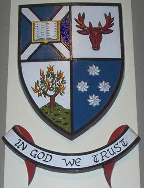Arms (crest) of Scots' Church, Melbourne