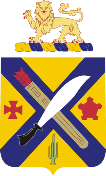 center Coat of arms (crest) of 2nd Infantry Regiment, US Army