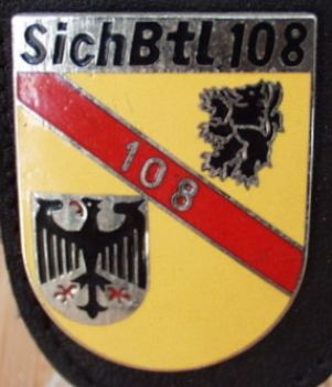 Coat of arms (crest) of the Security Battalion 108, German Army
