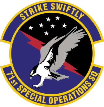 Coat of arms (crest) of the 71st Special Operations Squadron, US Air Force