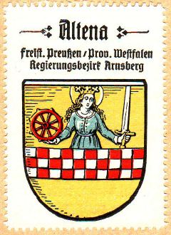 Wappen von Altena (Märkischer Kreis)/Coat of arms (crest) of Altena (Märkischer Kreis)