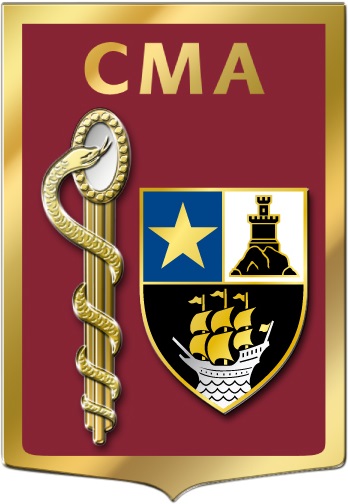 Coat of arms (crest) of the Armed Forces Military Medical Centre Rochefort-Cognac, France